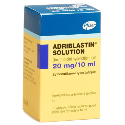 ADRIBLASTIN Solution 20 mg/10ml Cytosafe 10 ml