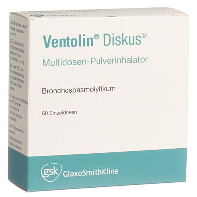 VENTOLIN Diskus Multidos Inh Plv 200 mcg 60 Dos