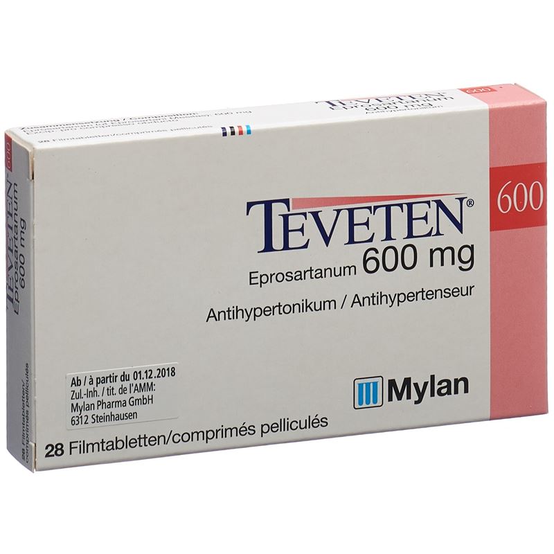 TEVETEN Filmtabl 600 mg 28 Stk