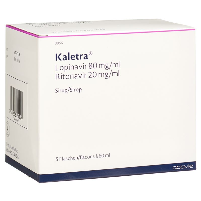 KALETRA Sirup 80mg/20mg/ml 5 Fl 60 ml