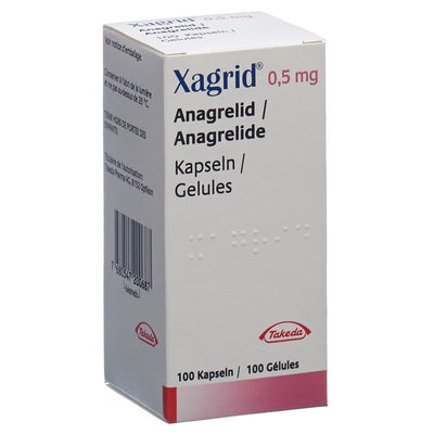 XAGRID Kaps 0.5 mg Ds 100 Stk