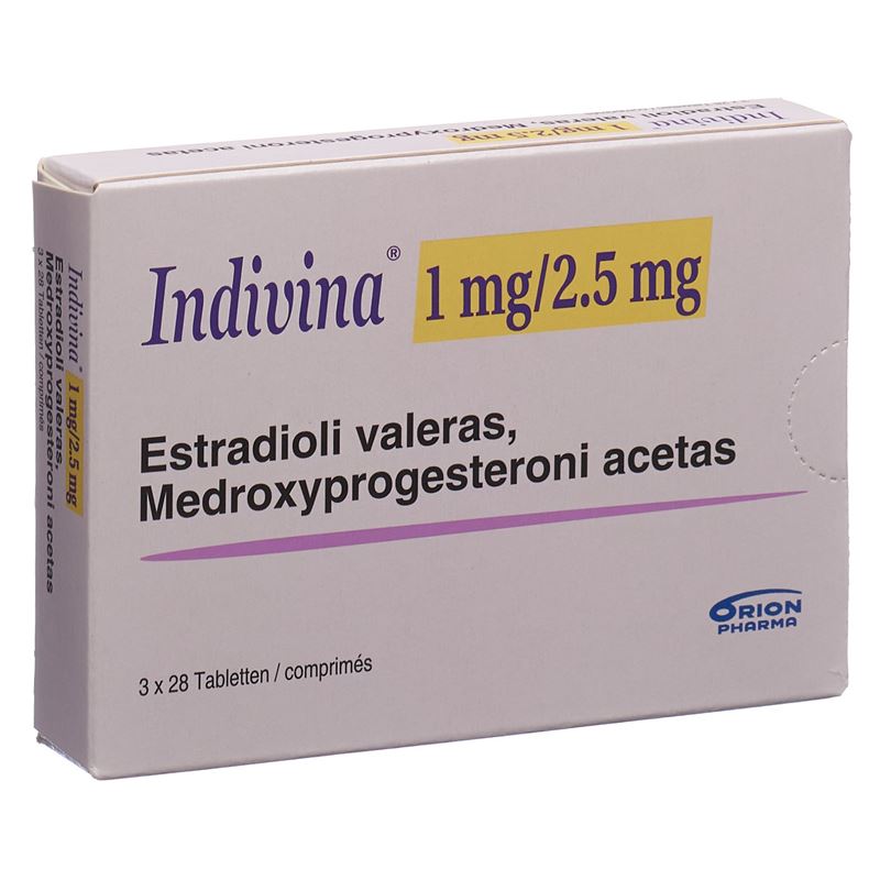 INDIVINA Tabl 1mg/2.5mg 3 x 28 Stk