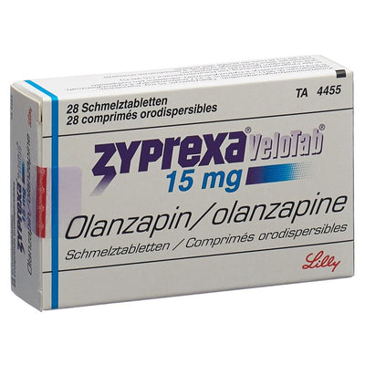 ZYPREXA Velotab Schmelztabl 15 mg 28 Stk