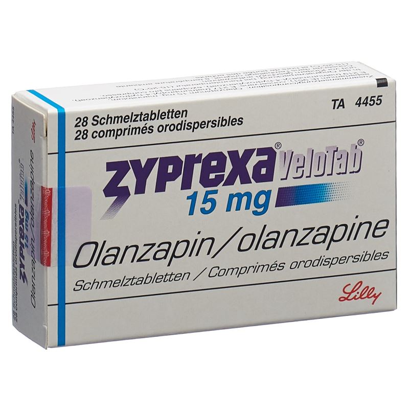 ZYPREXA Velotab Schmelztabl 15 mg 28 Stk