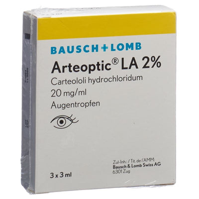 ARTEOPTIC LA Gtt Opht 2 % 3 Fl 3 ml