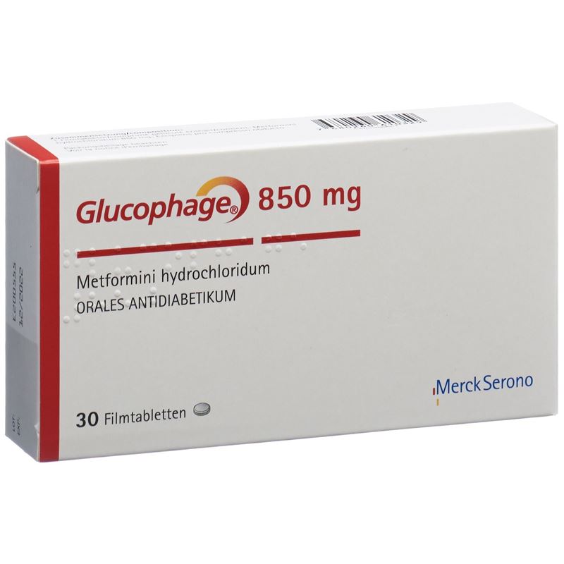 GLUCOPHAGE Filmtabl 850 mg 30 Stk