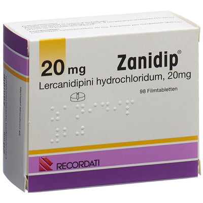 ZANIDIP Filmtabl 20 mg 98 Stk