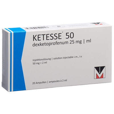 KETESSE Inj Lös 50 mg/2ml 20 Amp 2 ml