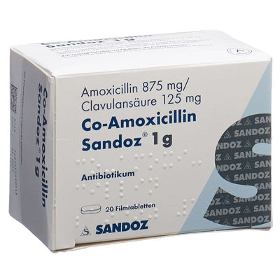 CO-AMOXICILLIN Sandoz Filmtabl 1 g 20 Stk