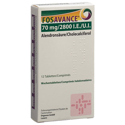 FOSAVANCE Wochentabletten 70/2800 12 Stk