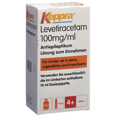 KEPPRA Lös 100 mg/ml Dosierpipette 10 ml Fl 300 ml