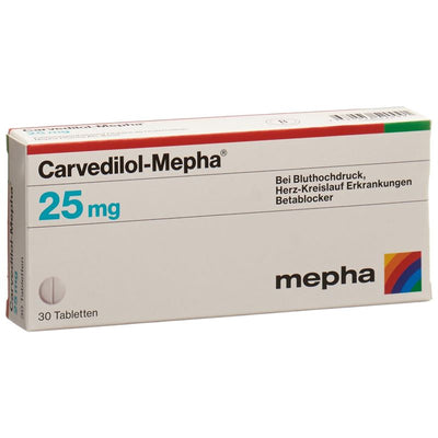 CARVEDILOL Mepha Tabl 25 mg 30 Stk