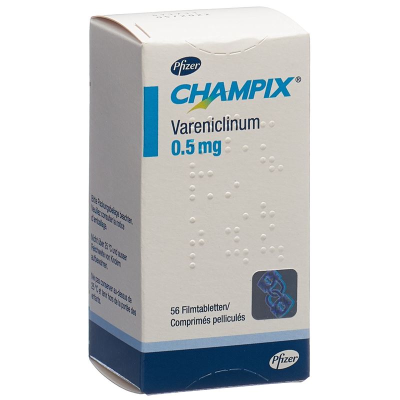 CHAMPIX Filmtabl 0.5 mg Ds 56 Stk