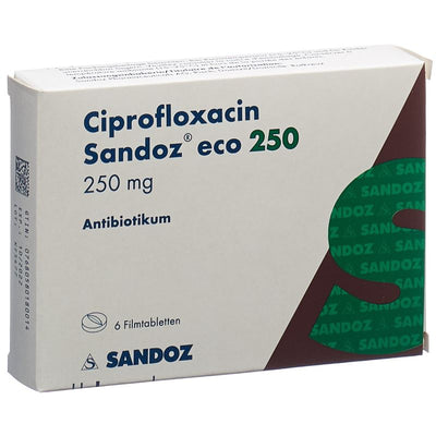 CIPROFLOXACIN Sandoz eco Filmtabl 250 mg 6 Stk