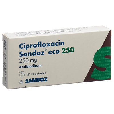 CIPROFLOXACIN Sandoz eco Filmtabl 250 mg 20 Stk