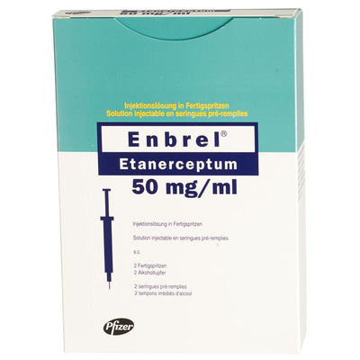 ENBREL Inj Lös 50 mg/ml 2 Fertspr 1 ml