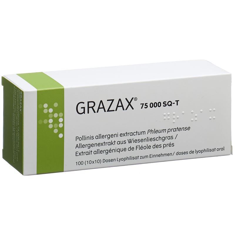 GRAZAX Lyophilisat oral 75000 SQ-T 100 x 1 Dos