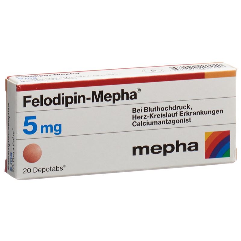 FELODIPIN Mepha Ret Tabl 5 mg 20 Stk