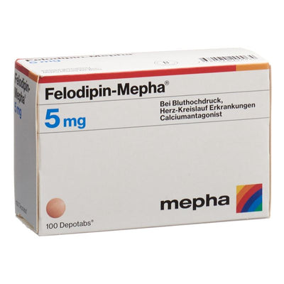 FELODIPIN Mepha Ret Tabl 5 mg 100 Stk