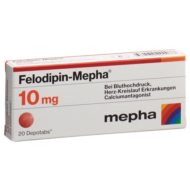 FELODIPIN Mepha Ret Tabl 10 mg 20 Stk