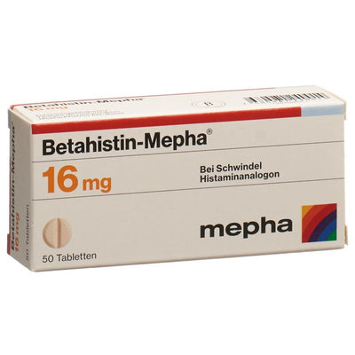 BETAHISTIN Mepha Tabl 16 mg 50 Stk