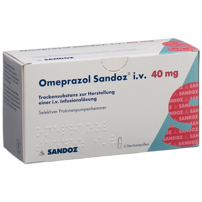 OMEPRAZOL Sandoz Trockensub 40 mg Durchstf 5 Stk