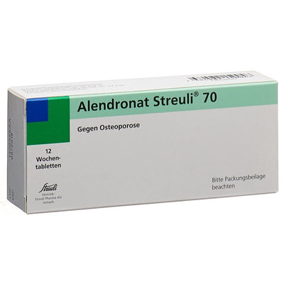 ALENDRONAT Streuli Wochentabletten 70 mg 12 Stk