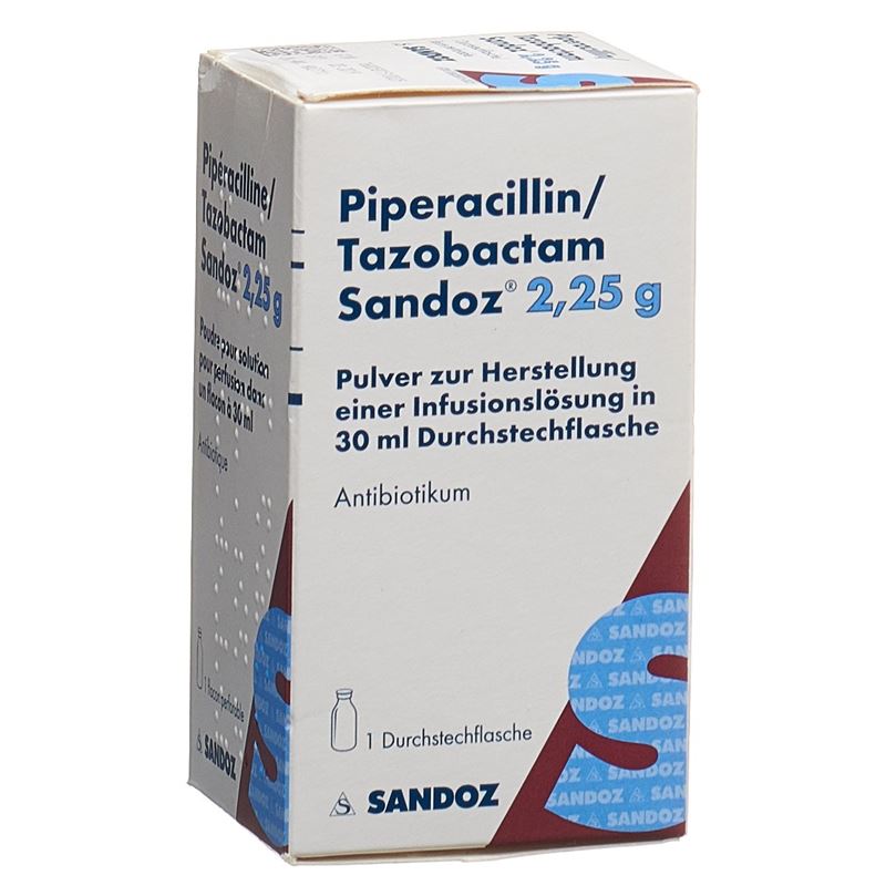 PIPERACILLIN TAZOB. Sandoz 2.25 g Durchstf