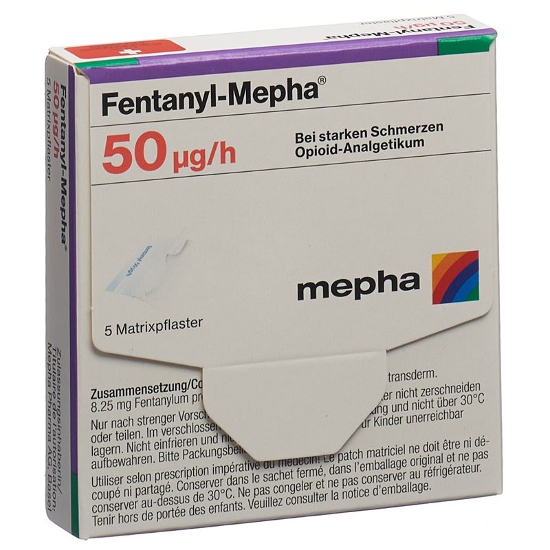 FENTANYL Mepha Matrixpfl 50 mcg/h 5 Stk