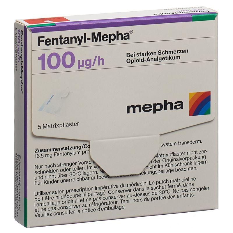 FENTANYL Mepha Matrixpfl 100 mcg/h 5 Stk