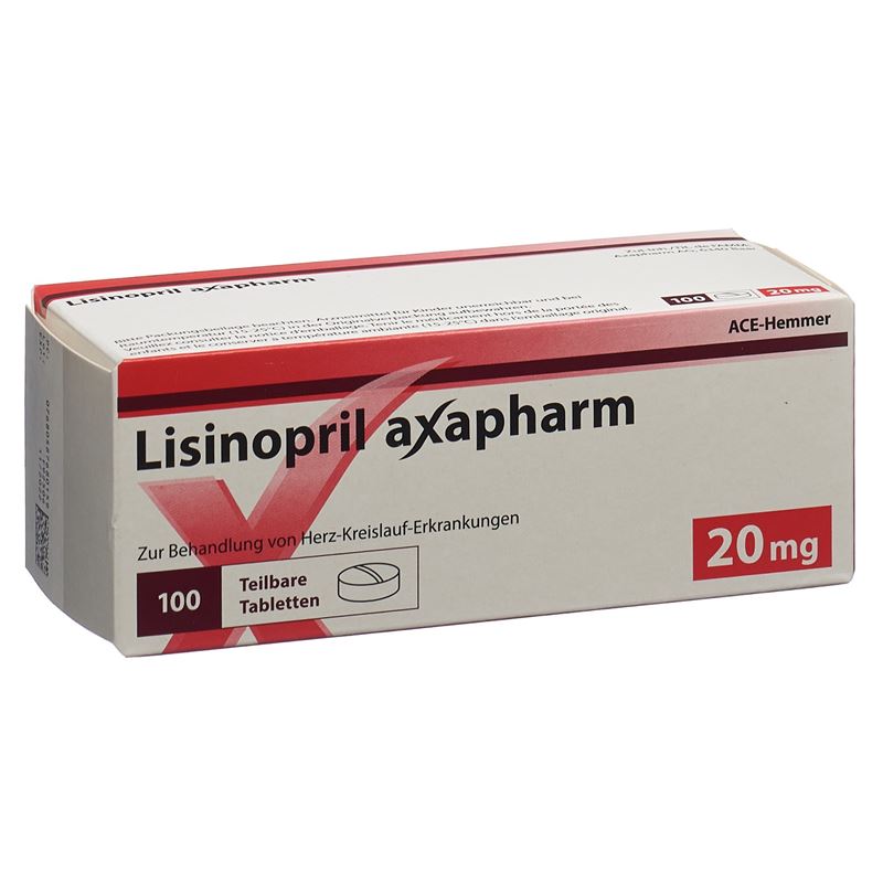 LISINOPRIL axapharm Tabl 20 mg 100 Stk