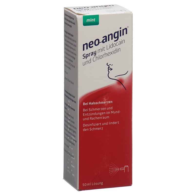 NEO-ANGIN Spray mit Lidocain Chlorhexidin 50 ml