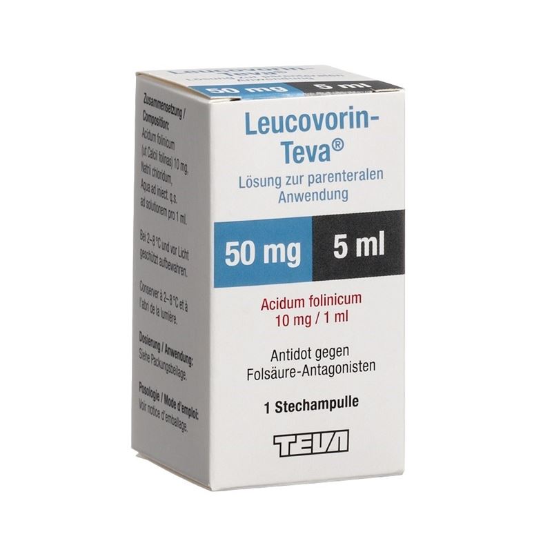 LEUCOVORIN Teva Inj Lös 50 mg/5ml Durchstf 5 ml