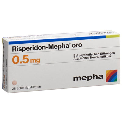 RISPERIDON Mepha oro Schmelztabl 0.5 mg 28 Stk