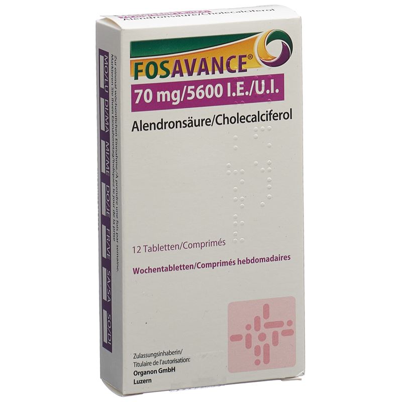 FOSAVANCE Wochentabletten 70/5600 12 Stk