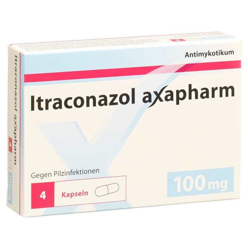 ITRACONAZOL axapharm 4 Kaps 100 mg 4 Stk