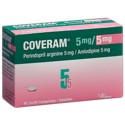 COVERAM Tabl 5/5 mg Ds 90 Stk