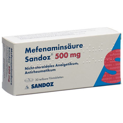 MEFENAMINSÄURE Sandoz Filmtabl 500 mg 30 Stk