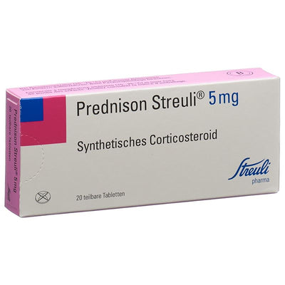 PREDNISON Streuli Tabl 5 mg 20 Stk