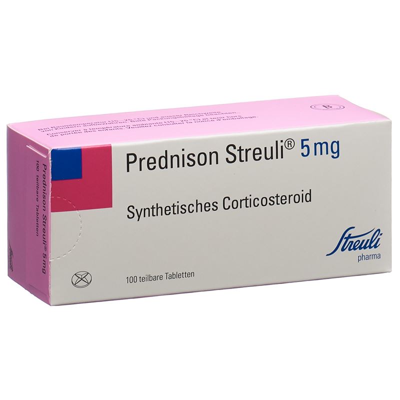 PREDNISON Streuli Tabl 5 mg 100 Stk