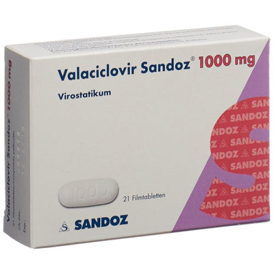 VALACICLOVIR Sandoz Filmtabl 1000 mg 21 Stk