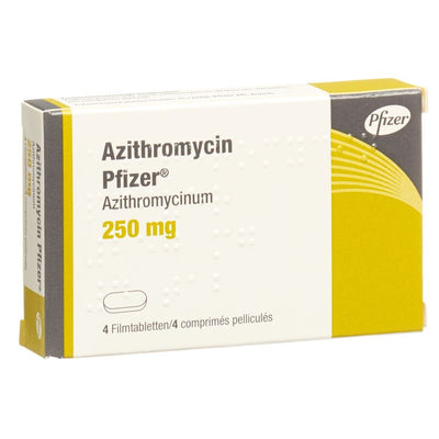 AZITHROMYCIN Pfizer Filmtabl 250 mg 4 Stk