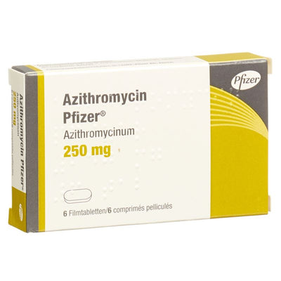 AZITHROMYCIN Pfizer Filmtabl 250 mg 6 Stk