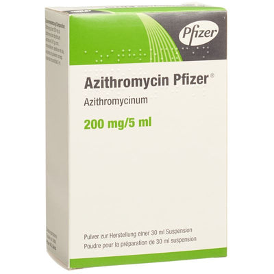 AZITHROMYCIN Pfizer Plv 200 mg/5ml f Susp Fl 30 ml