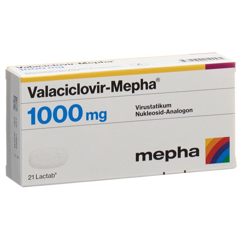 VALACICLOVIR Mepha Lactab 1000 mg 21 Stk