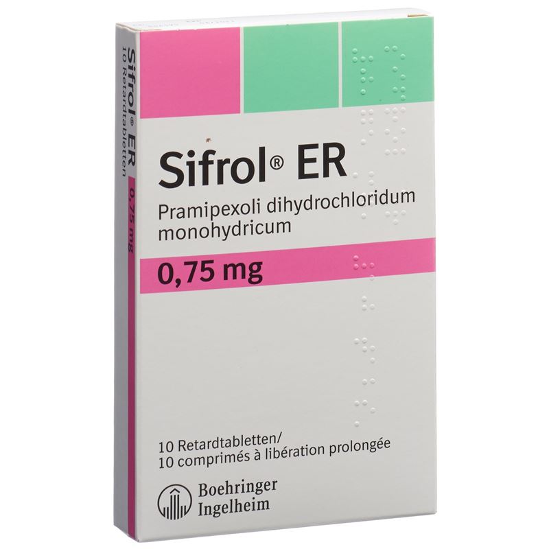 SIFROL ER Ret Tabl 0.75 mg 10 Stk