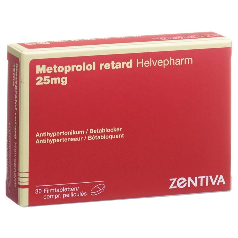 METOPROLOL Helvepharm Ret Filmtabl 25 mg 30 Stk