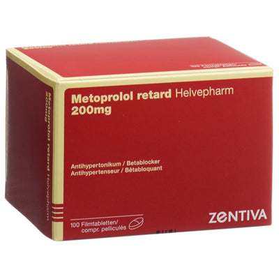 METOPROLOL Helvepharm Ret Filmtabl 200 mg 100 Stk