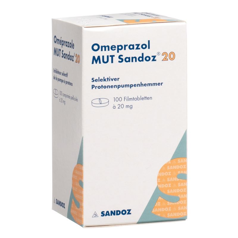 OMEPRAZOL MUT Sandoz Filmtabl 20 mg Ds 100 Stk