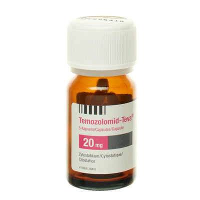 TEMOZOLOMID Teva Kaps 20 mg Fl 20 Stk